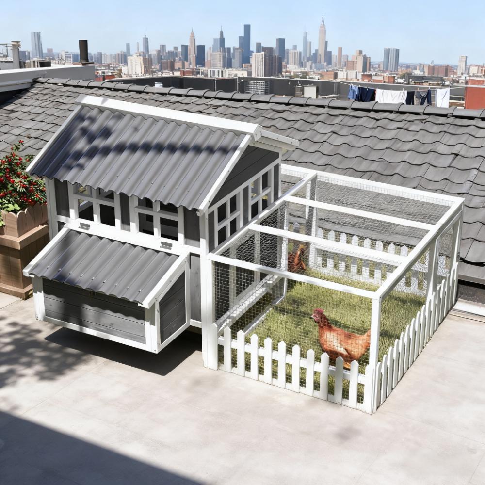 Wooden Chicken Coop for 3-4 Chickens